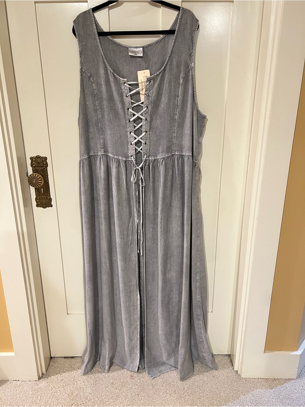 Holyclothing Midieval Ren Faire Nwt Rene Maxi Larp Overdress In Gray 4x — image 2 of 8